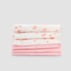 Little Bamboo | Soft Muslin Face Cloth 6 Pack - Dusty Pink