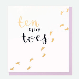 Caroline Gardner | New Baby Card - Ten Tiny Toes