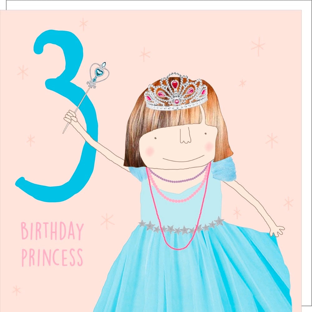 Rosie Made A Thing | Birthday Card - Birthday Princess Three