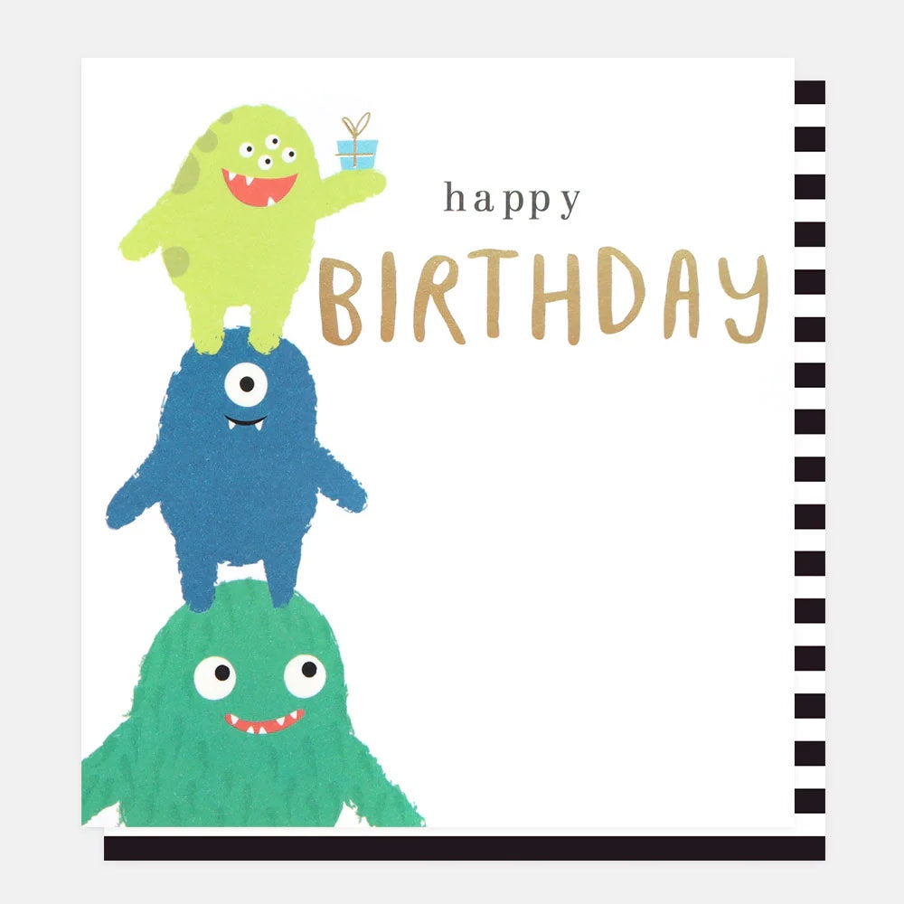 Caroline Gardner | Birthday Card - Little Monsters