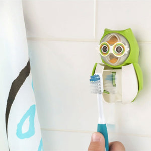 Flipper | Toothbrush Cover & Timer - Green Owl