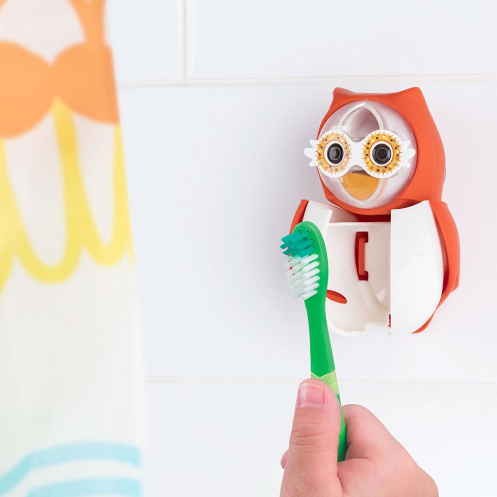 Flipper | Toothbrush Cover & Timer - Red Owl