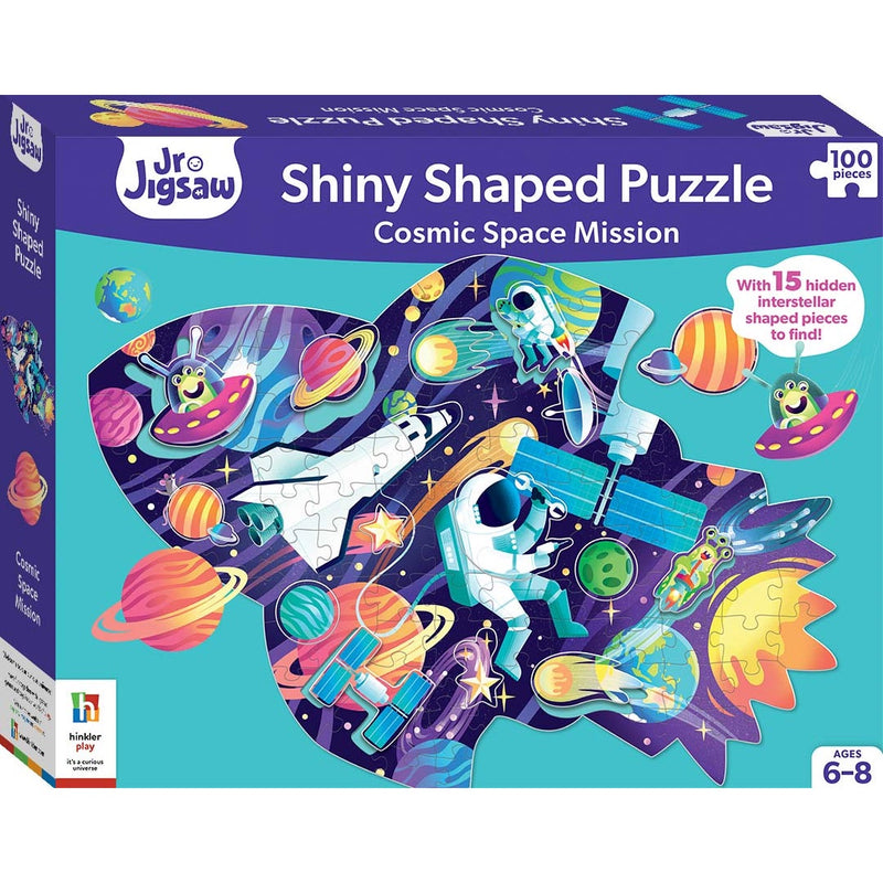 Hinkler | Shiny Shaped Puzzle - Cosmic Space Mission