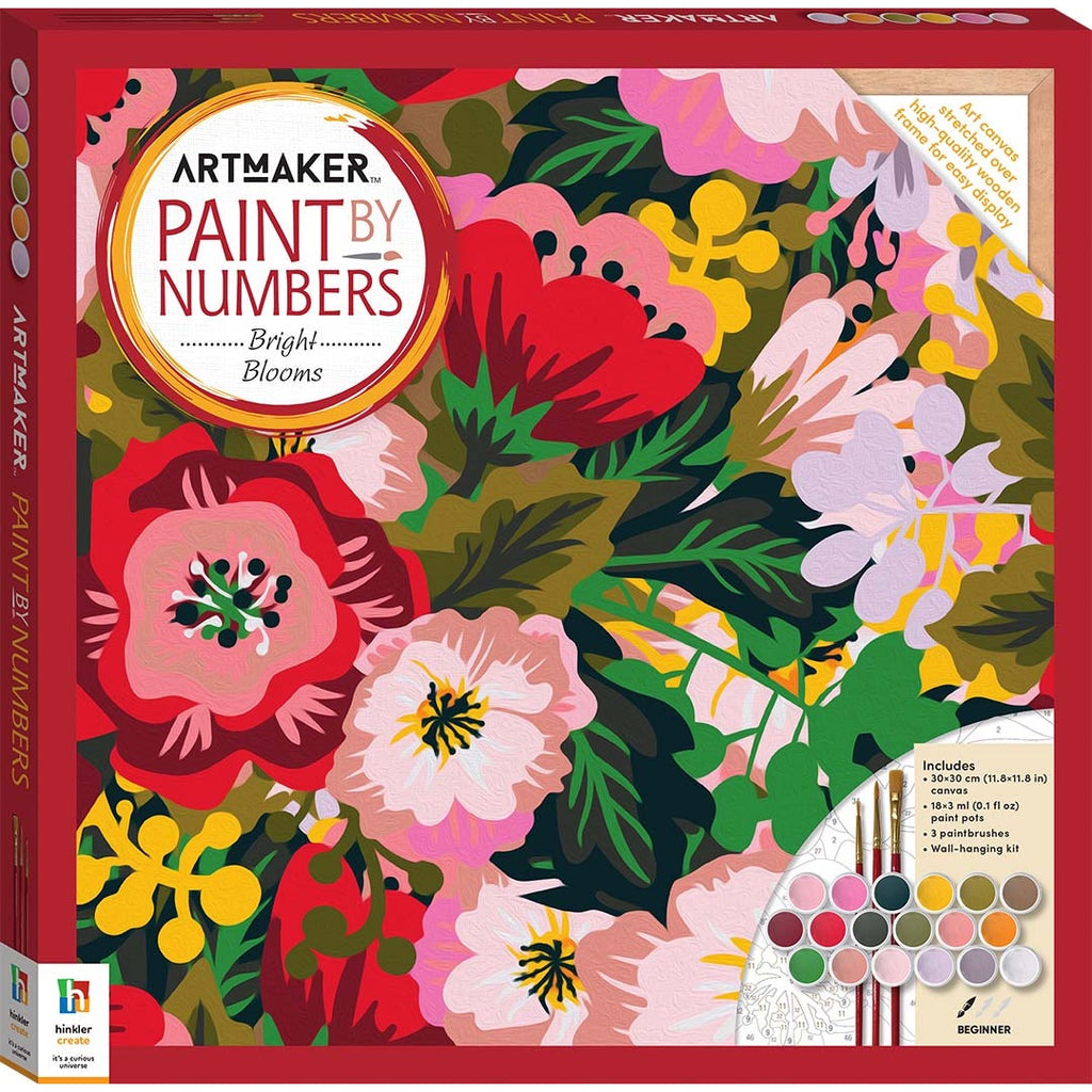 Hinkler | ArtMaker - Paint By Numbers - Bright Blooms