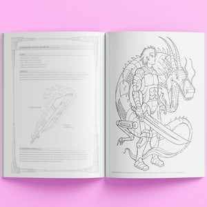 Hinkler | Manga to the Max - Drawing and Colouring Book: Warriors