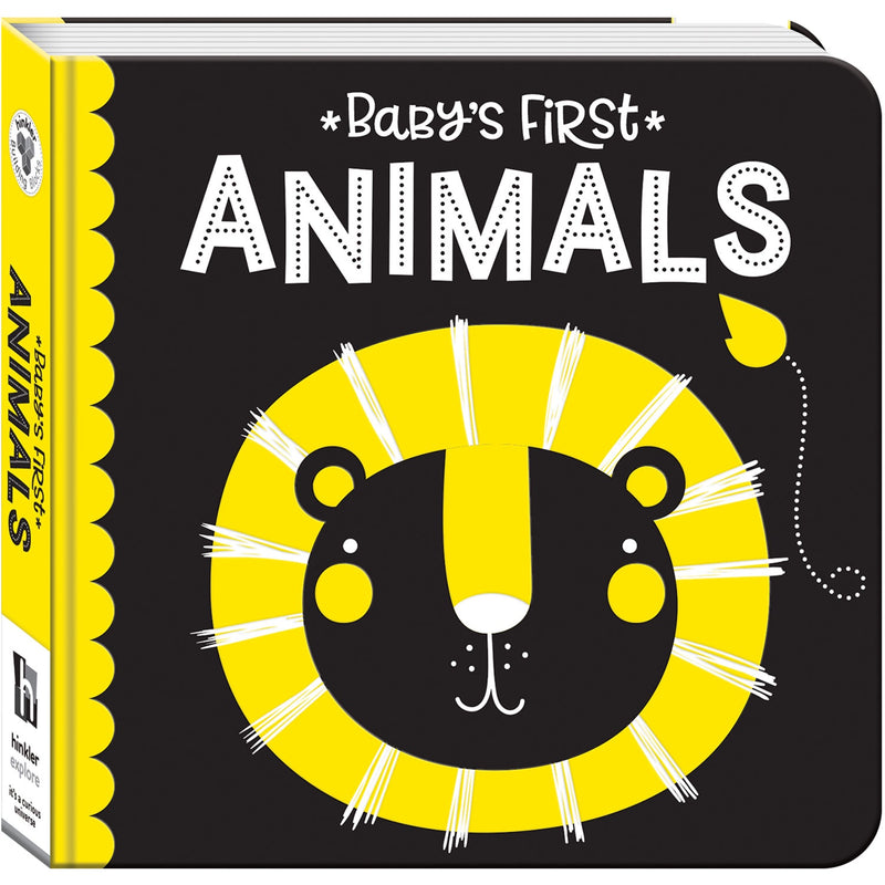 Hinkler | High Contrast Neon Board Book - Baby's First Animals