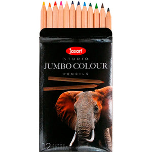Jasart | Studio Jumbo Colour Pencils - 12 Pack