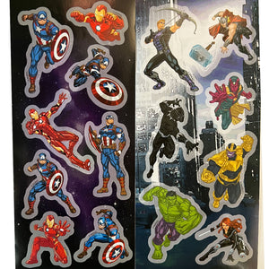 Avengers Stickers - Embossed
