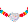 Pink Poppy | Rainbow Jewelled Heart Bracelet