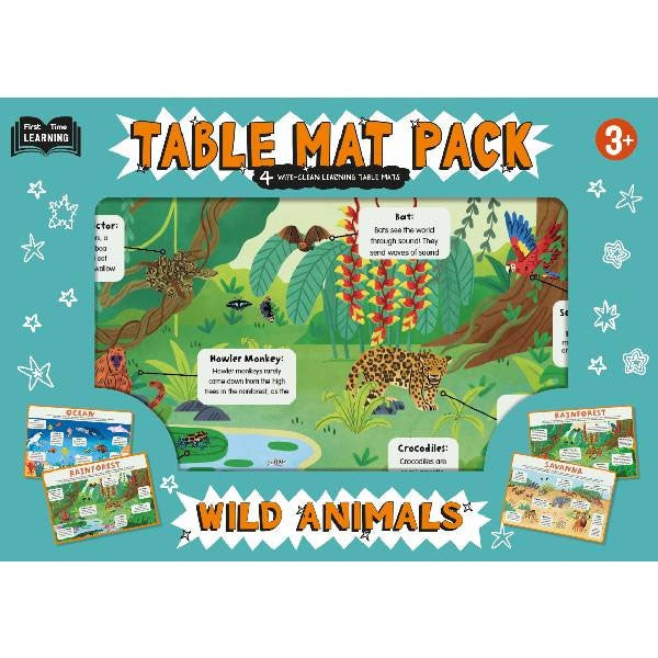 Autumn Publishing | Table Mat Pack - Wild Animals