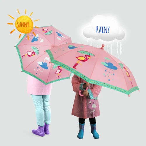 Gift Junction | Colour Change Umbrella - Flamingo