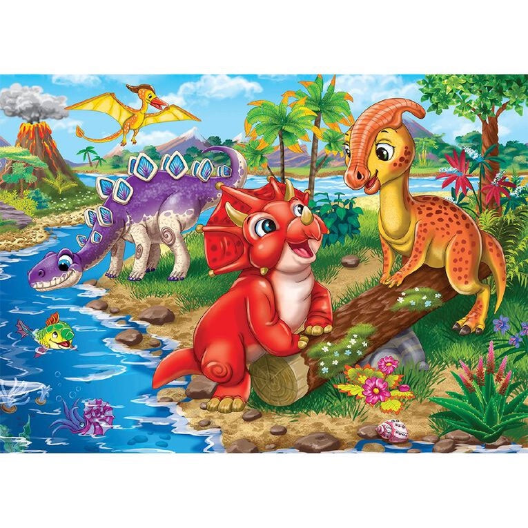 Holdson | Dinosaur River Fun Tray Puzzle - 35 Piece