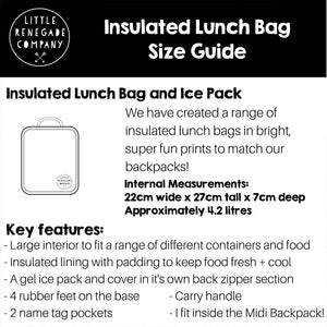 Little Renegade | Insulated Lunch Bag - Wheels N Roads