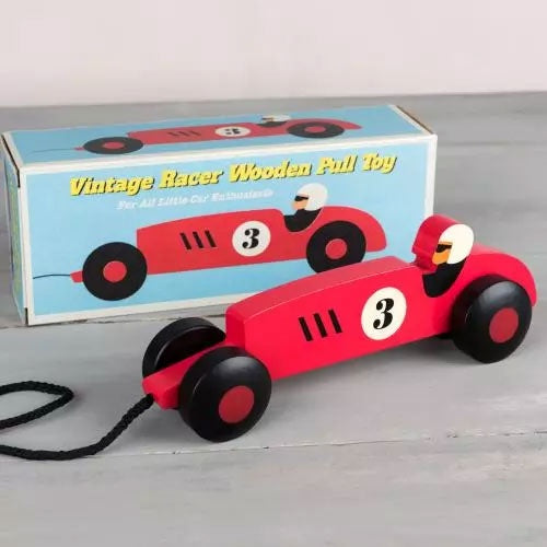 Rex London | Vintage Racer - Wooden Pull Along