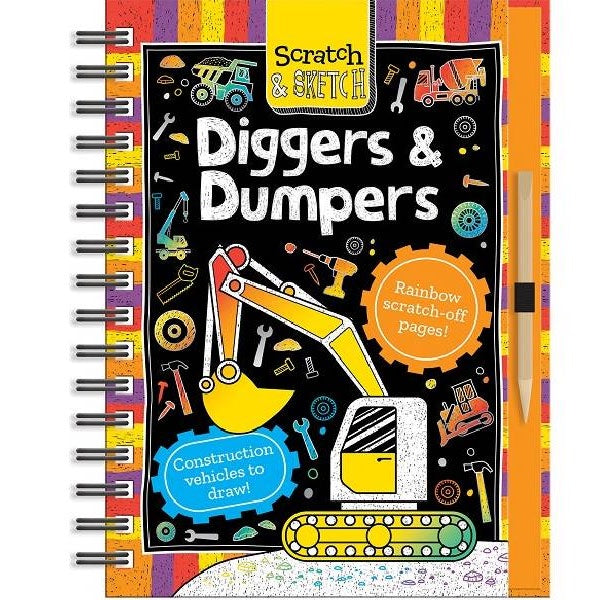 Imagine That | Scratch & Sketch - Diggers & Dumpers