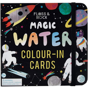 Floss & Rock | Magic Water Colour-In Cards - Space