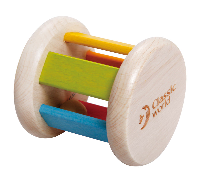 Classic World | Wooden Roller Rattle