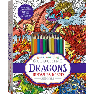 Hinkler | Kaleidoscope Colouring - Dragons And More