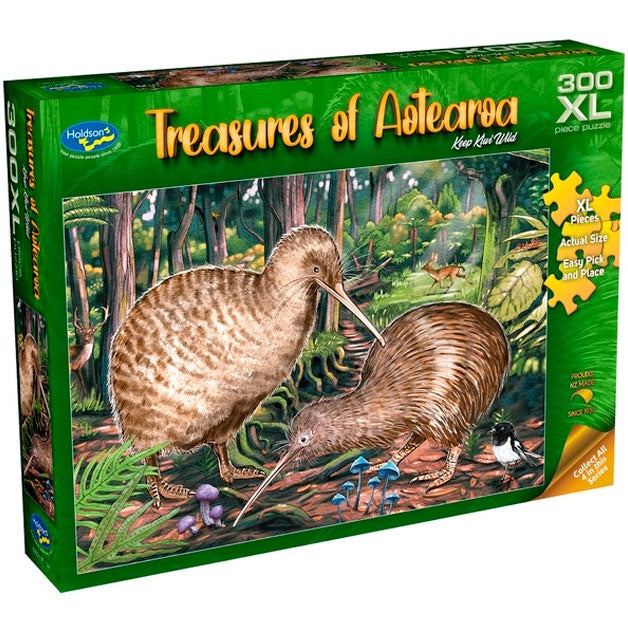 Holdson | Treasures Of Aotearoa -  Keep Kiwi Wild - 300 XL Piece Puzzle