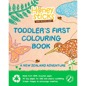 Honey Sticks | Toddler's First Colouring Book - A New Zealand Adventure