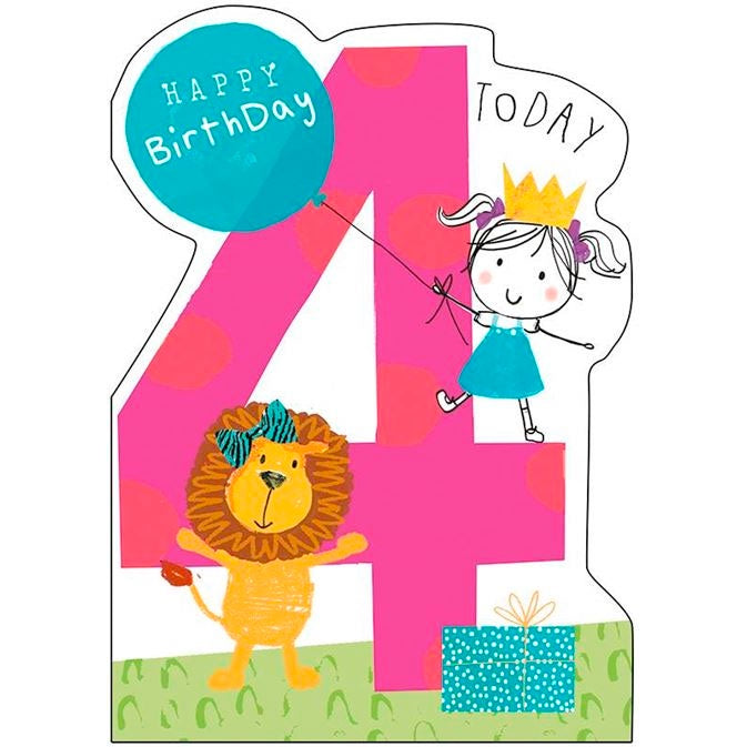 Hammond Grower | Happy Birthday Cards Aged 4 - Girl