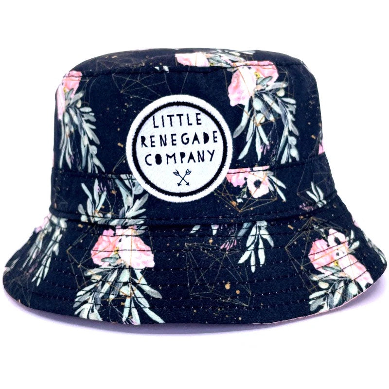 Little Renegade | Floral Valentine Reversible Bucket Hat