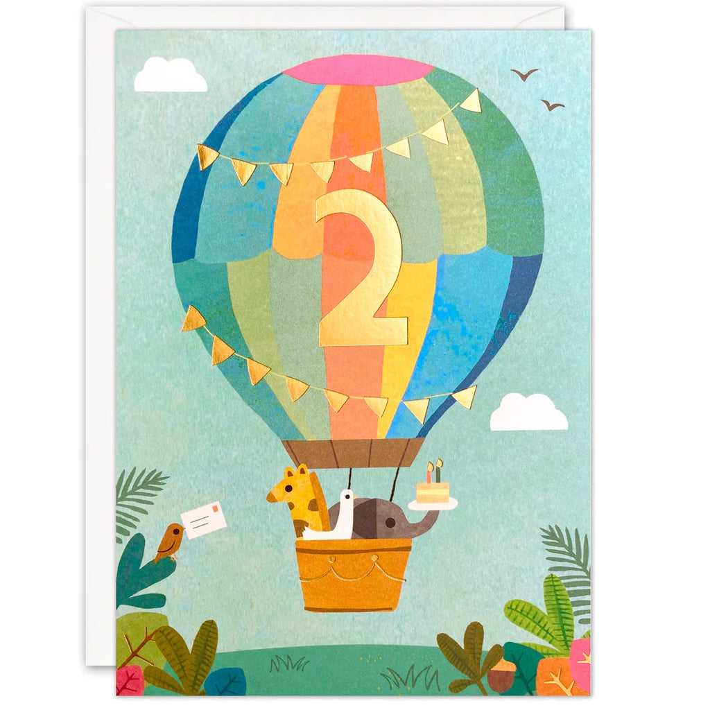 James Ellis | Birthday Card - Balloons Age 2