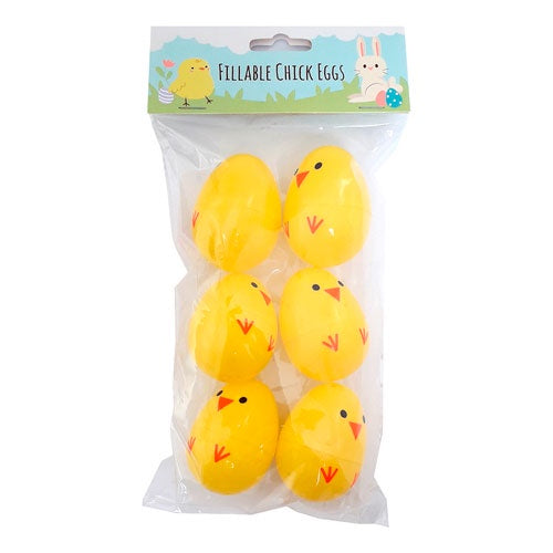Fillable Chick Eggs - 6 Pack