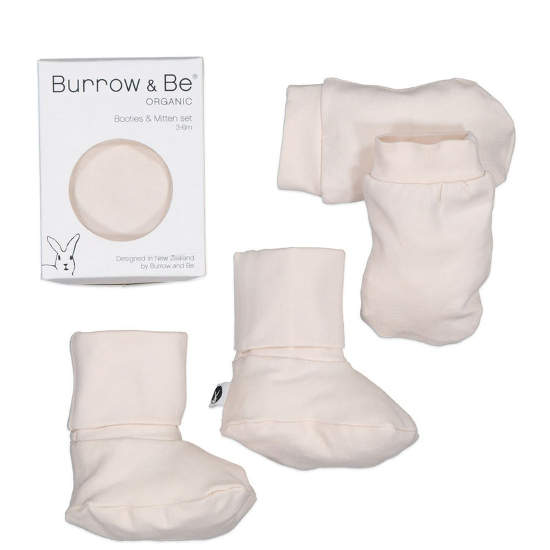 Burrow & Be | Booties & Mittens Set - Almond