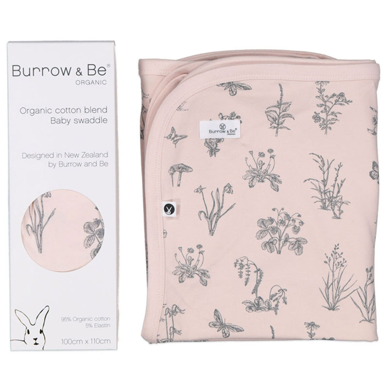 Burrow & Be | Baby Swaddle - Blush Meadow