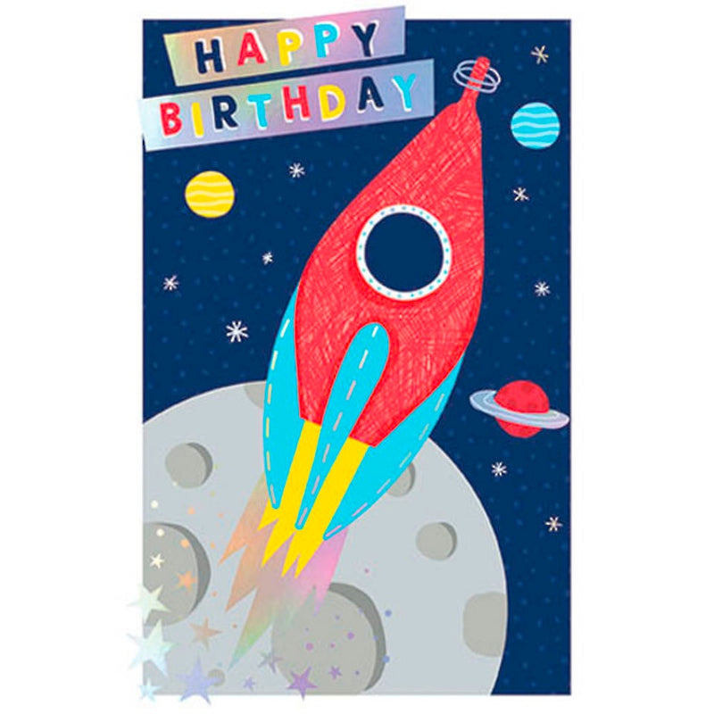 Birthday Card | Happy Birthday - Rocket Ship