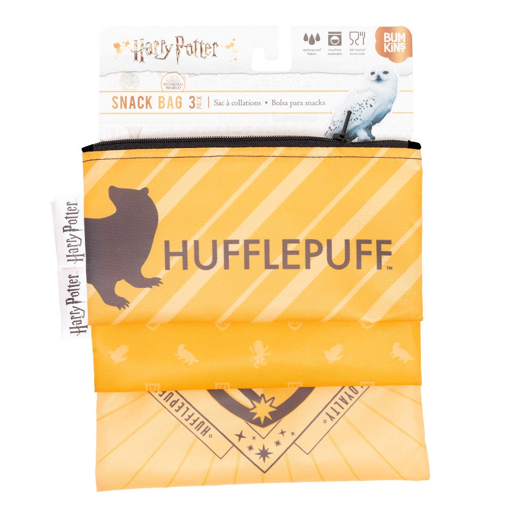 Bumkins | Snack Bag Combo 3pk - Harry Potter - Hufflepuff