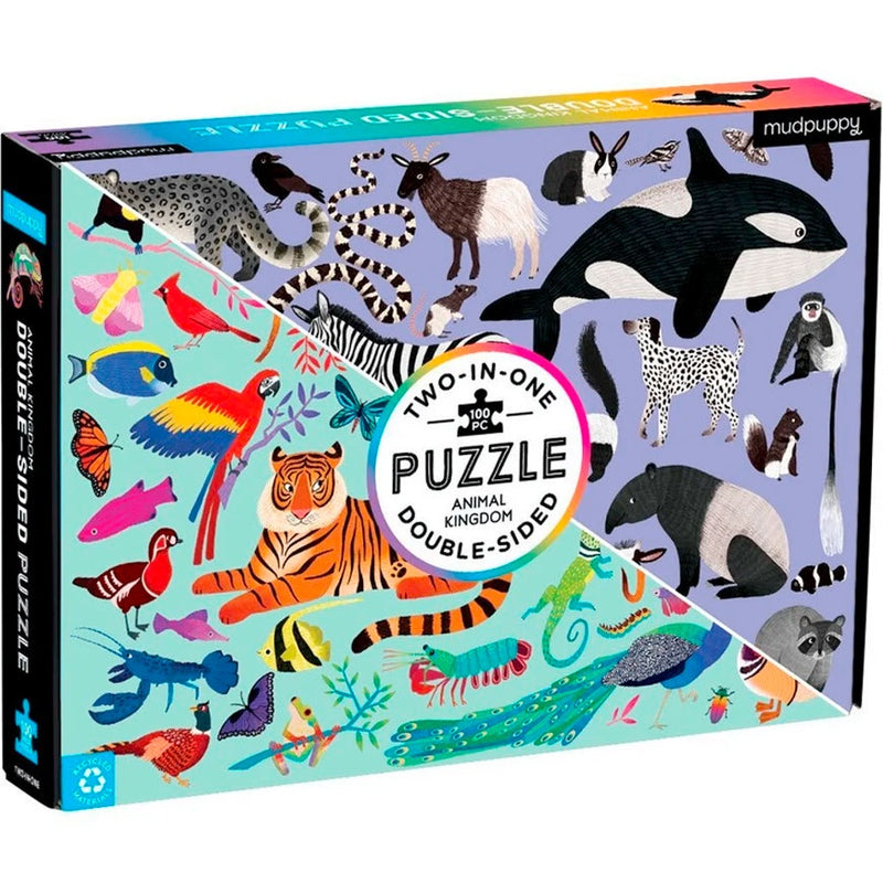 Mudpuppy | Double Sided Puzzle - Animal Kingdom