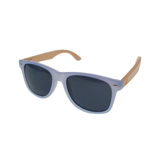 Bamboo Blonde | Colour Change Adult Sunglasses - White to Purple Or White to Blue