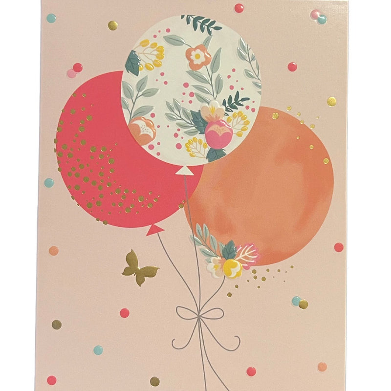Birthday Card | Balloons - Pink