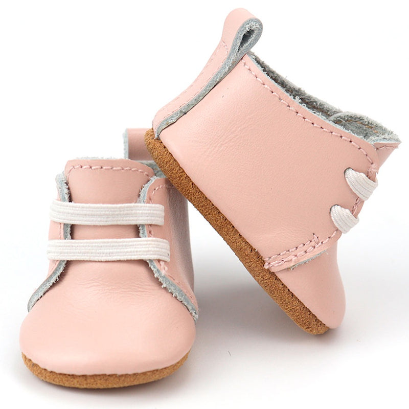 Burrow & Be | Dolls Shoes - Pink Petal Leather Boots