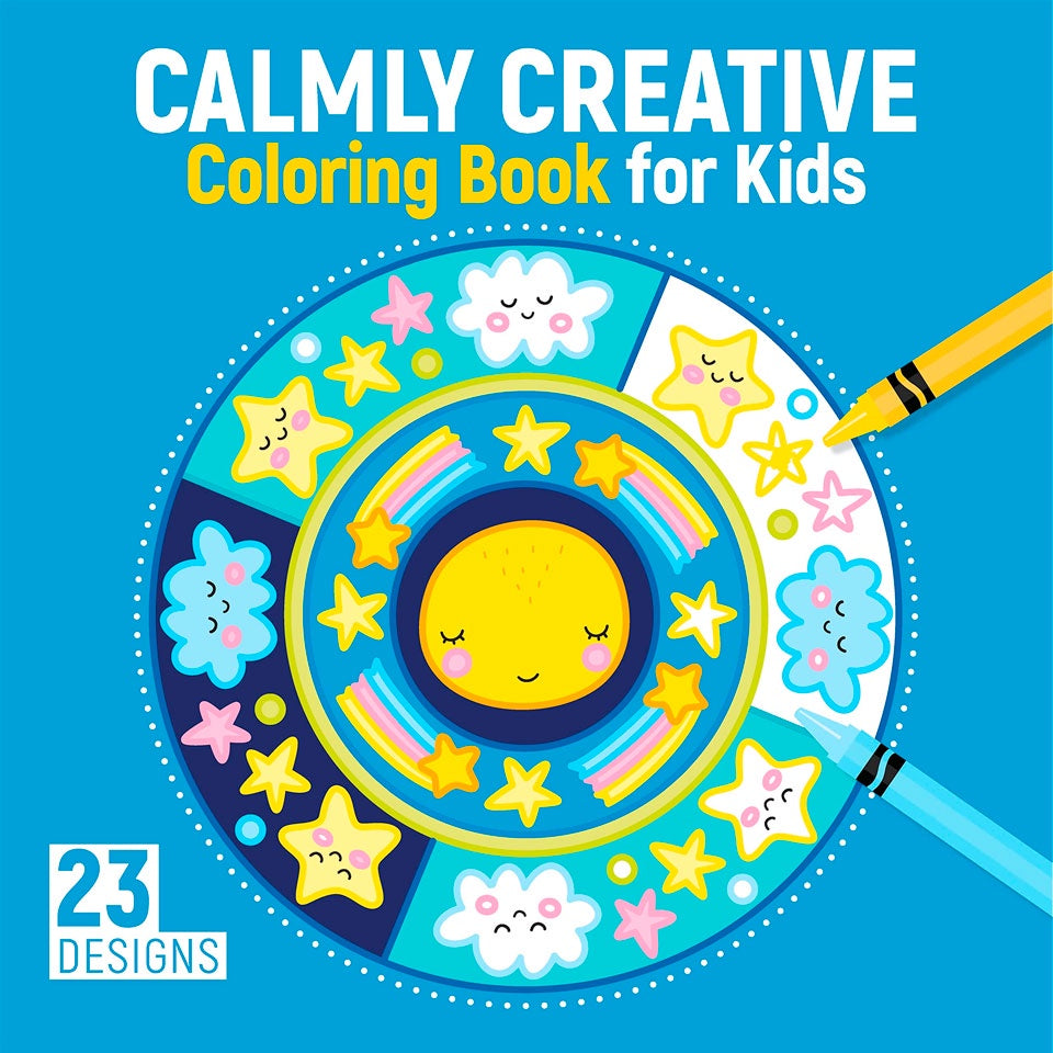 Happy Fox Books | Calmly Creative Colouring Book - 23 Designs