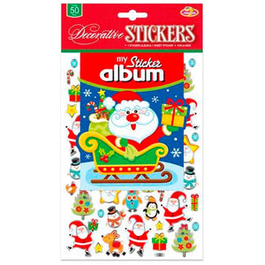 Christmas Sticker Album - Over 50 Pieces