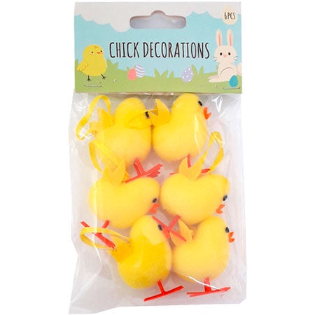 Chick Decorations - 6 Pack