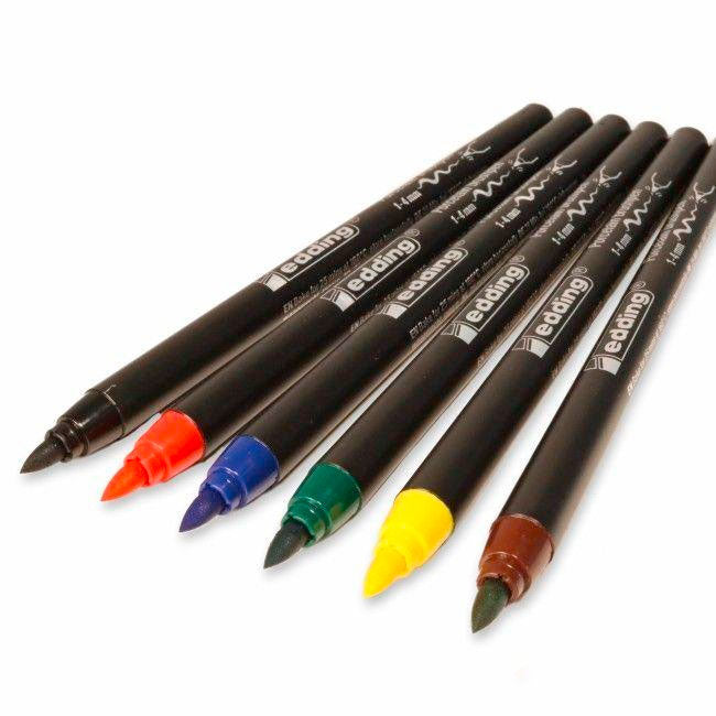 Edding | Porcelain Brush Pen Set - Family
