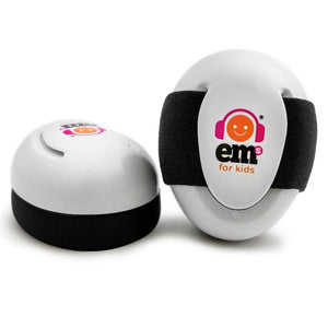 EMs | Baby Earmuffs - White with Black Band