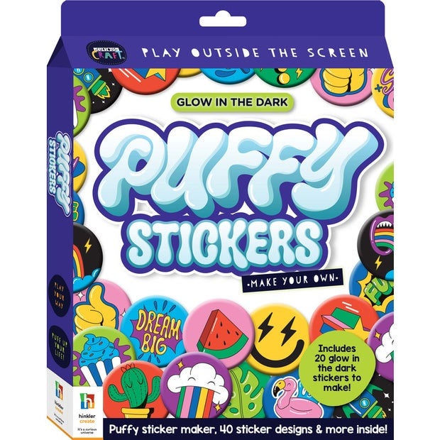 Hinkler | Make you Own Puffy Stickers - Glow in the Dark