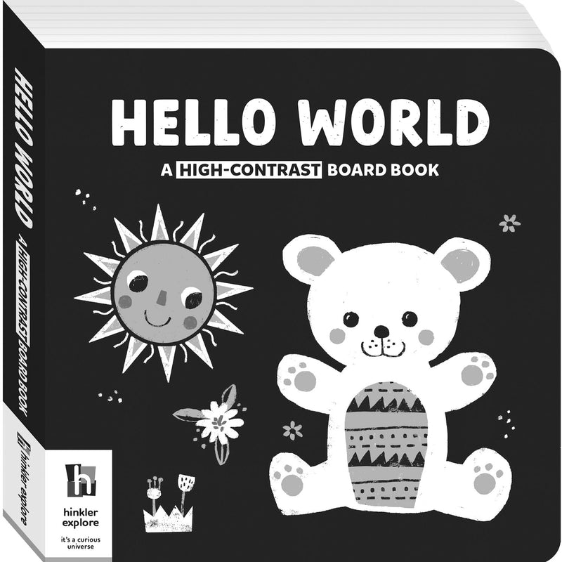 Hinkler | High Contrast Board Book - Hello World