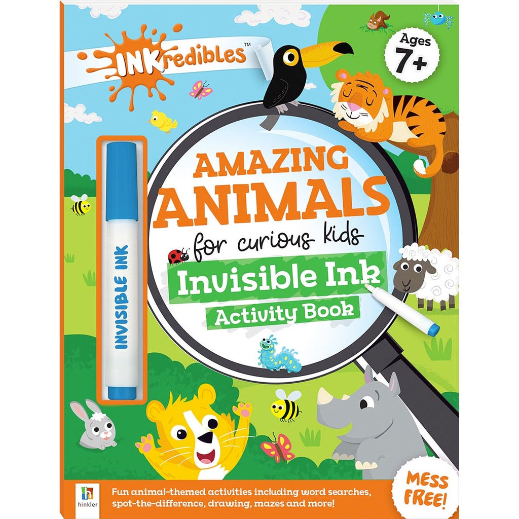 Hinkler | INKredibles Invisible Ink Activity Book - Amazing Animals