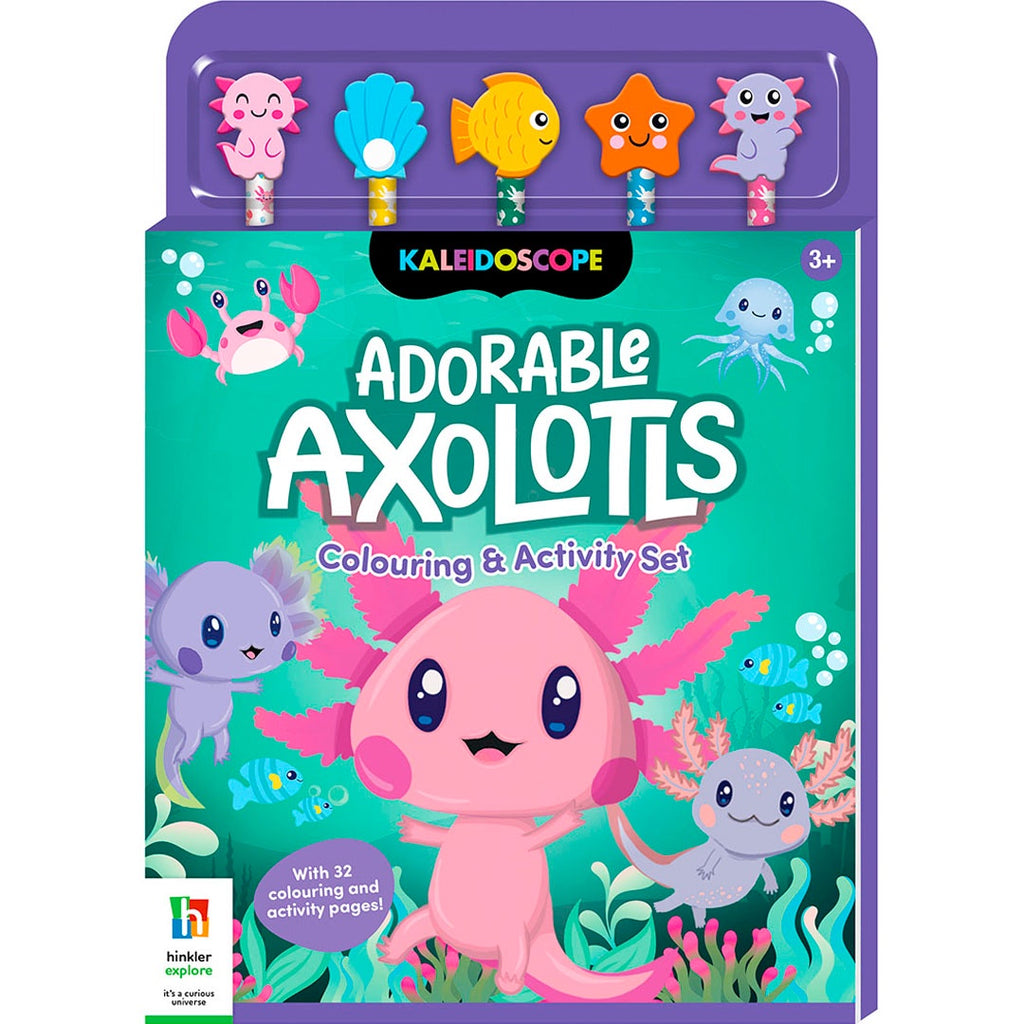 Hinkler | 5 Pencil Set - Adorable Axolotls