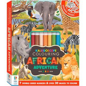 Hinkler | Kaleidoscope - African Adventure Colouring Set