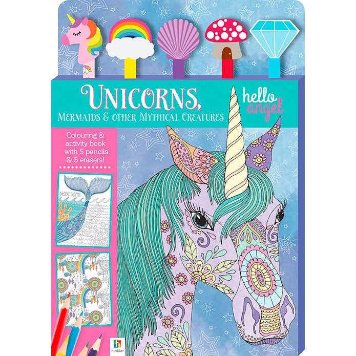 Hinkler | 5 Pencil Set:Unicorns, Mermaids and Other Mythical Creatures