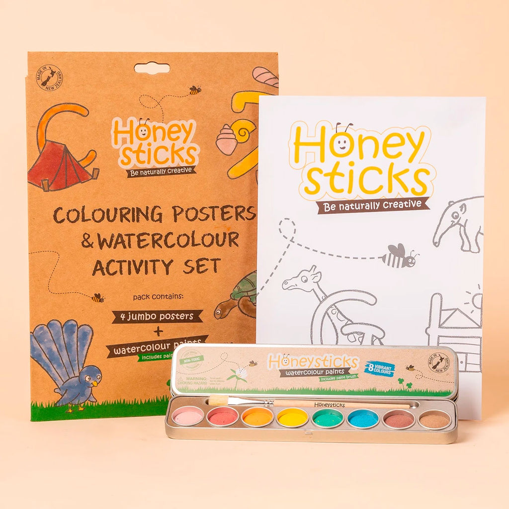 Honey Sticks | Colouring Posters & Watercolour Activity Set