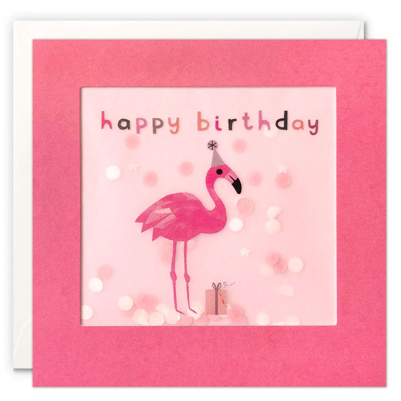 James Ellis | Birthday Card - Flamingo Happy Birthday