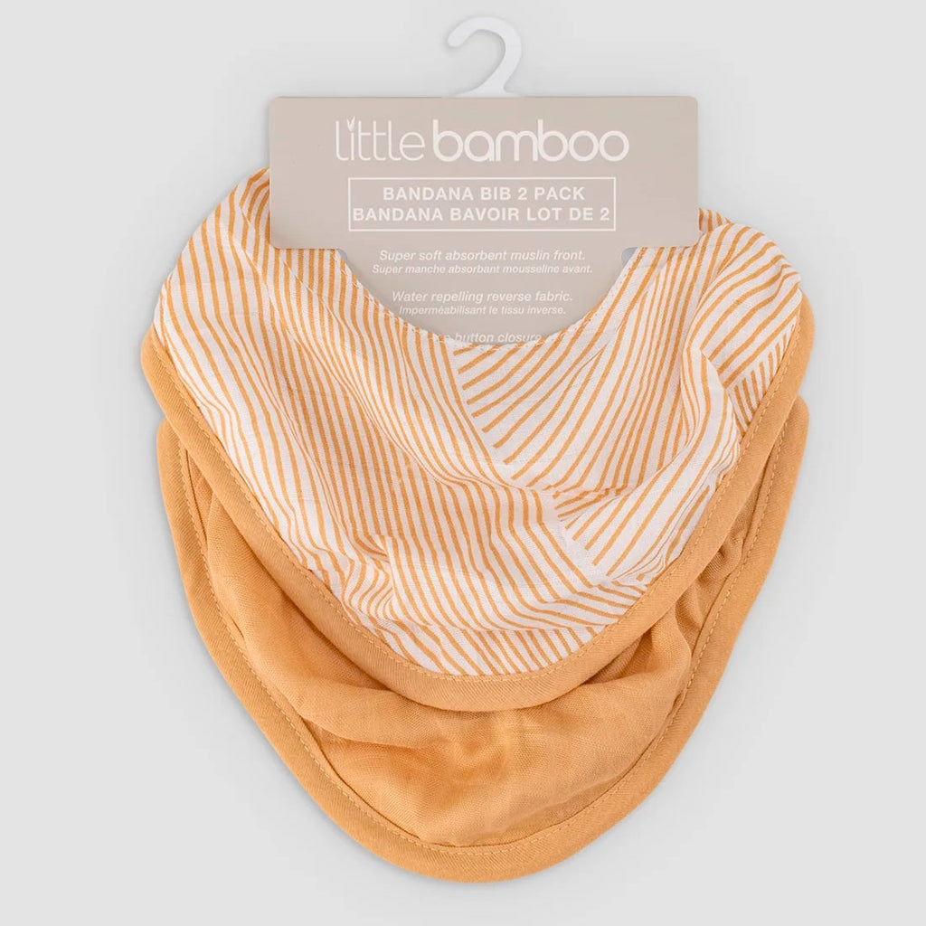 Little Bamboo | Muslin Bib 2 Pk - Marigold